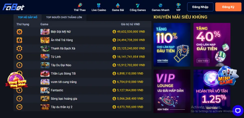 Game Bắn Cá Rồng J882